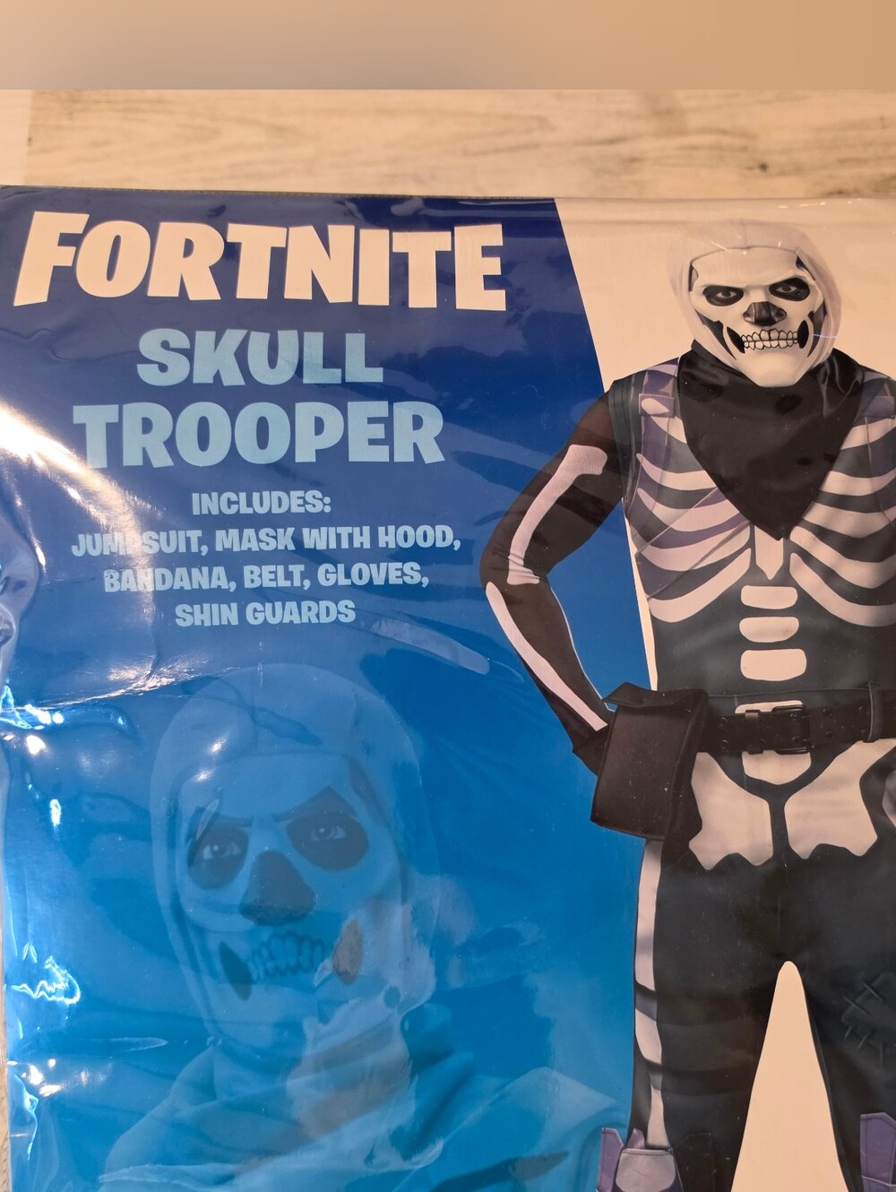 Fortnite Skull Trooper Youth Medium 8-10 Costume Spirit Halloween Complete Set